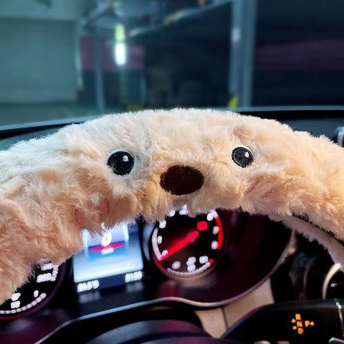 奔驰宝马奥迪大众冬季汽车方向盘套毛绒保暖2025新款防滑四季通用 - 图3