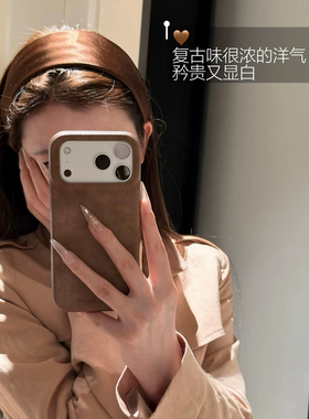 老钱棕海绵宽边发箍女2026新款