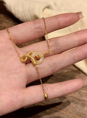 灵蛇平安扣项链情人节礼物送女友