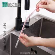 Import Sucker Brush Slender Milk Bottle Cleaning Brush Home Slit Hair Brush Can Bend Soft Hair Lengthened Small Brush