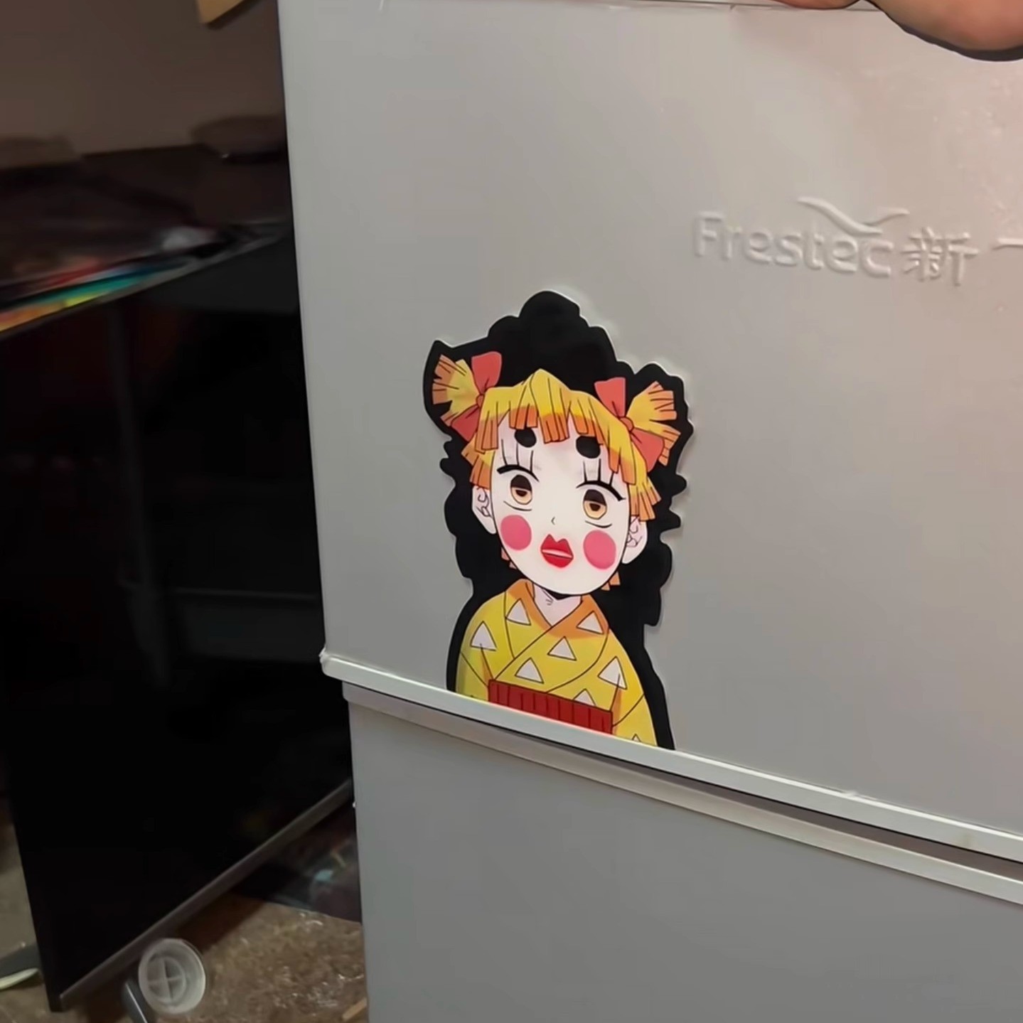 鬼灭之刃光栅卡3d可变换无限城炭治郎善逸伊之助周边防水搞怪车贴 - 图2