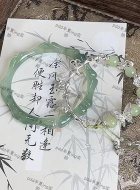 国风竹节串珠手链 女生适用清冷风格珠串手饰