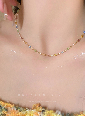 2026新款彩色水晶串珠项链