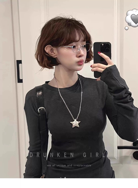 多巴胺小星星项链女高级感长款