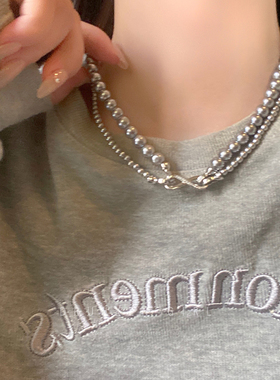 可拆两戴~双层珍珠项链女