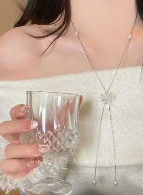 烟花绽放韩系雪花珍珠项链