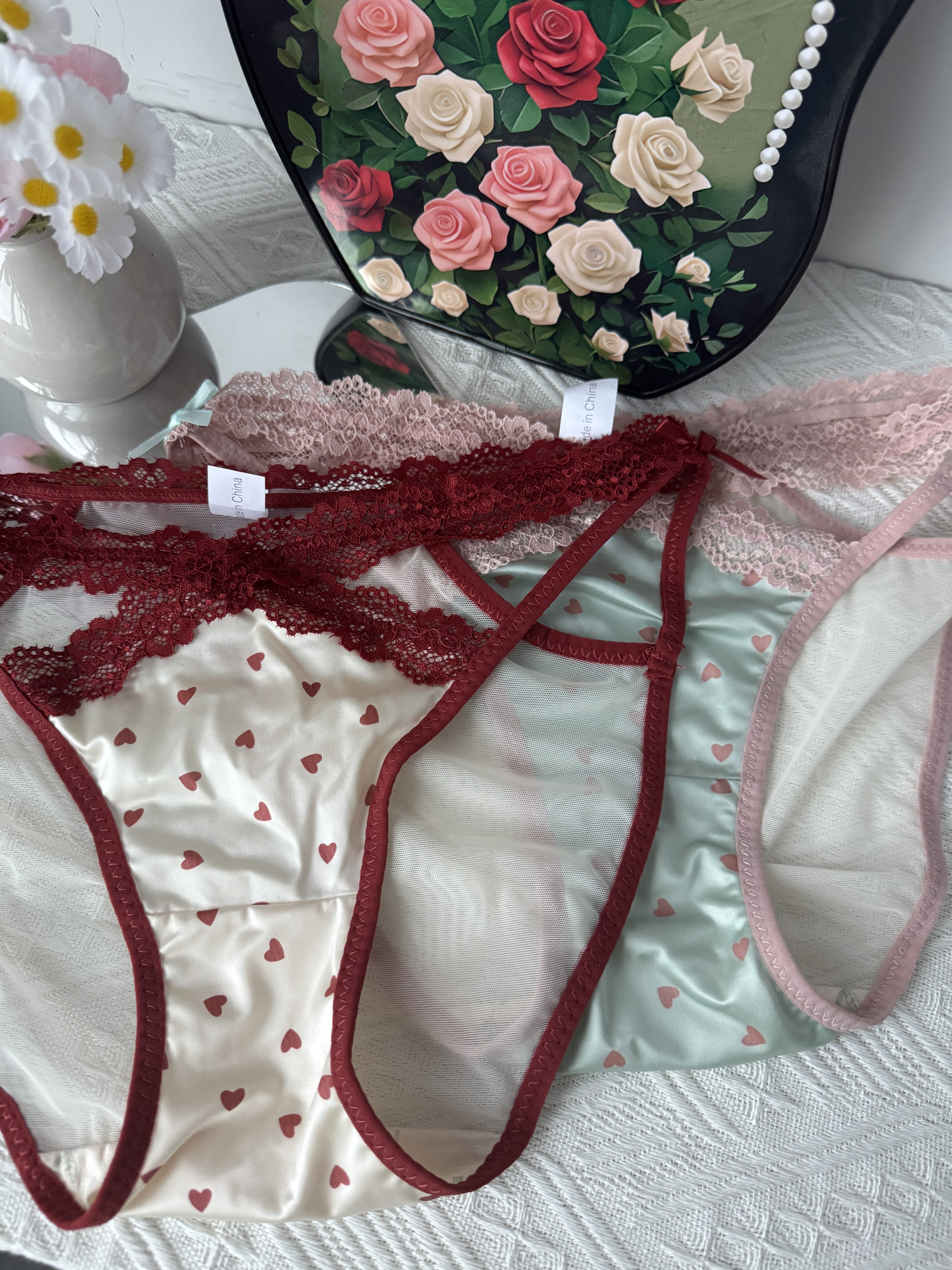 纯欲蕾丝交叉带内裤茶多酚底裆法式绸缎少L,淘宝优惠券,粉丝福利购,淘宝优惠卷