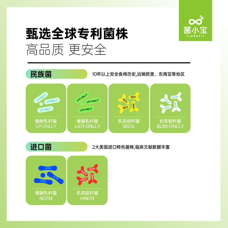 菌小宝益生菌成年女性大人元冻干粉 菌小宝益生菌