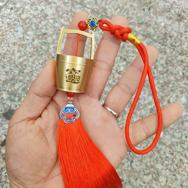 新款镀铜一桶金汽车挂件高档招财进宝水桶车载挂式汽车装饰挂件,淘宝优惠券,粉丝福利购,淘宝优惠卷