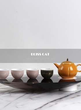 轻奢风亚克力样板房软装饰托盘