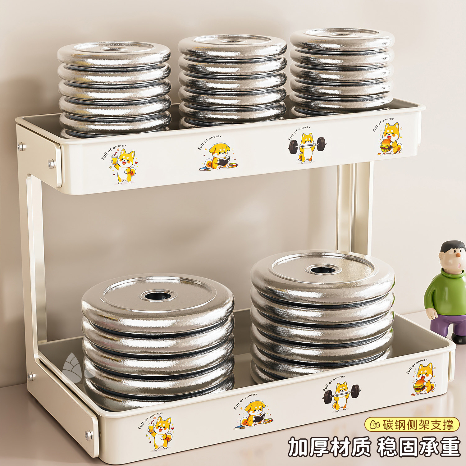 杯子收纳置物架家用桌面卡通分层茶杯咖啡马克水杯收纳架沥水托盘,淘宝优惠券,粉丝福利购,淘宝优惠卷