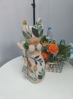 100%汉麻床头布偶猫摆件
