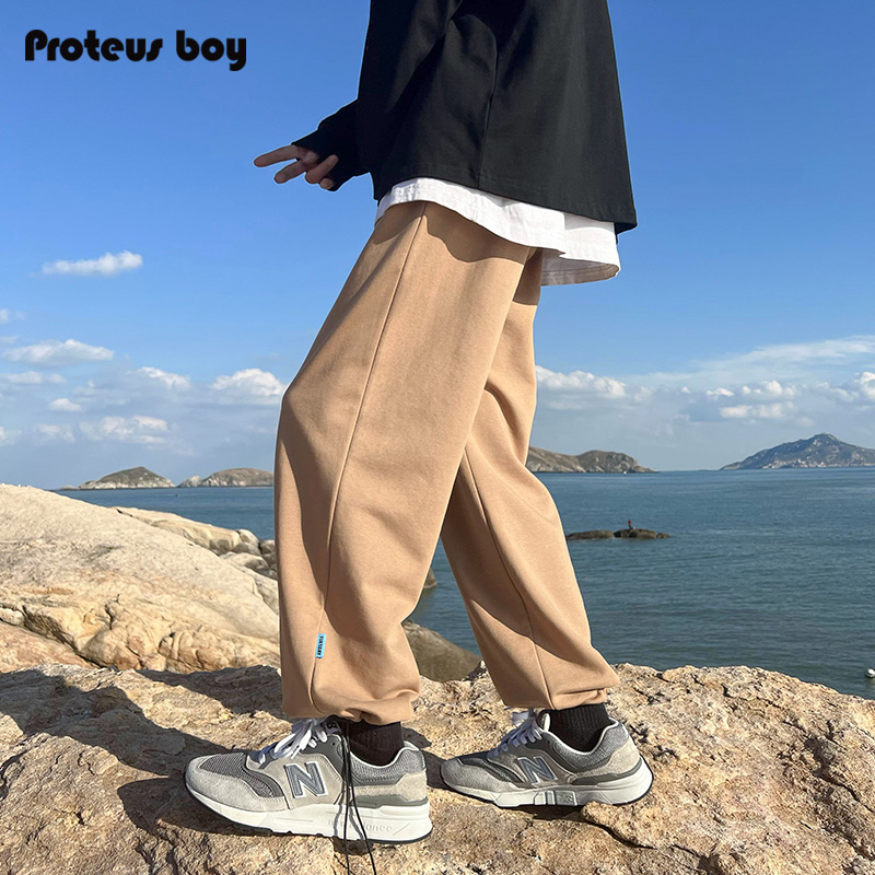 proteusboy春秋季潮牌宽松抽绳长裤 ProteusBoy休闲裤