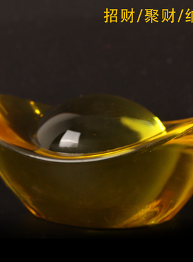 招财进宝酒柜工艺品水晶摆件