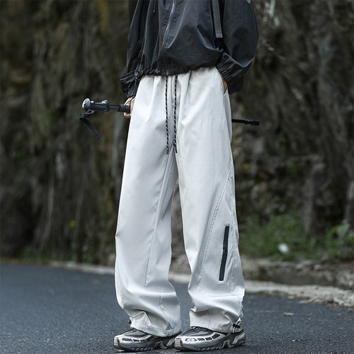 回力加绒冲锋裤男士秋冬季2025新款户外登山工装伞兵裤男生休闲裤 - 图0