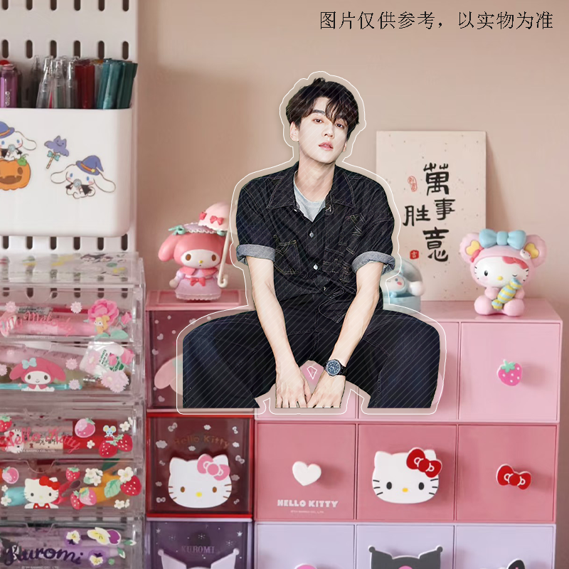 新款田栩宁创意亚克力坐姿泡面盖可爱高颜值桌面摆件送朋友泡面,淘宝优惠券,粉丝福利购,淘宝优惠卷