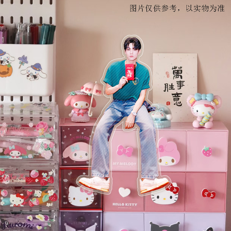 新款田栩宁创意亚克力坐姿泡面盖可爱高颜值桌面摆件送朋友泡面,淘宝优惠券,粉丝福利购,淘宝优惠卷