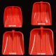 Plastic cooked rubber shovel thickened tempered grain shovels with large size manure cleaning and shoveling manure snow removal pushing and snow removal agricultural tools