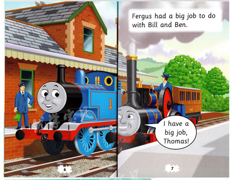 托马斯英语书分级阅读入门级6册 Thomas and Friends Reading Ladder 盒装小火车托马斯和朋友们英文原版绘本3-8岁 扫码听原版音频