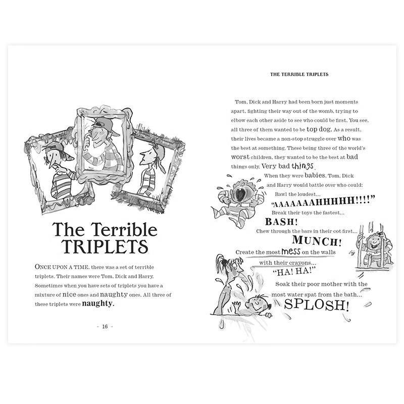 现货世界上最糟糕的孩子英文版3册 The World's Worst Children 大卫威廉姆斯最糟糕系列老师怪物 David Walliams少年爆笑幽默小说 - 图2