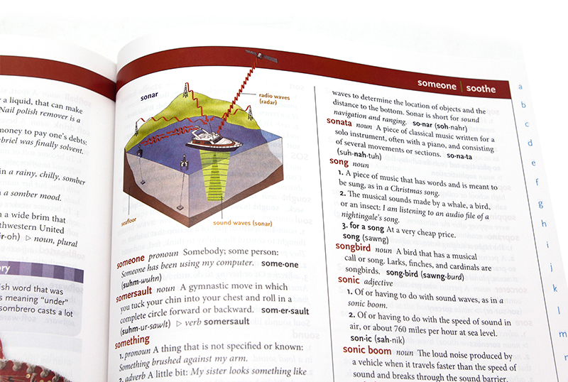 【自营】学乐儿童字典英文原版英英词典 Scholastic Children's Dictionary提升拼写技巧趣味单词附带同义词英语工具书图解字典-图3