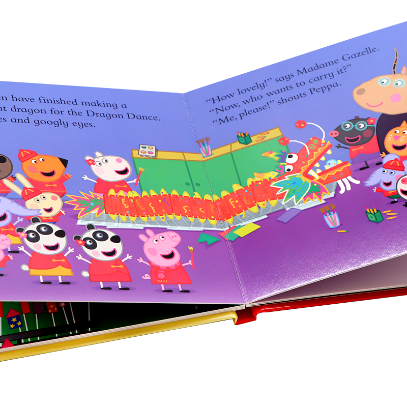 【自营】小猪佩奇英文绘本中国年新年龙 Peppa's Chinese New Year Dragon粉红猪小妹中国传统新年舞龙文化小猪佩奇过大年-图1