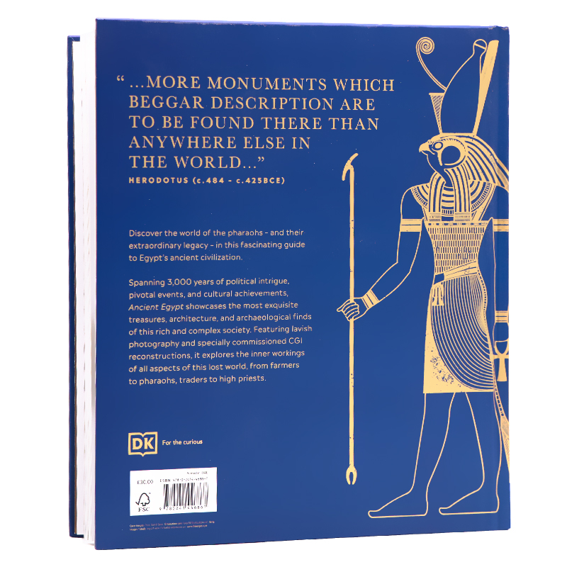 DK 古埃及图解百科 英文原版 Ancient Egypt: The Definitive Visual History 古埃及历史文化建筑科普百科全书 精装大开全彩插图 - 图0