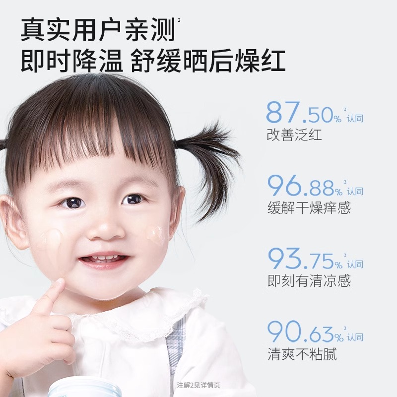 袋鼠妈妈儿童面霜防晒霜保湿护肤套装隔离紫外线夏季物理防晒乳 - 图0