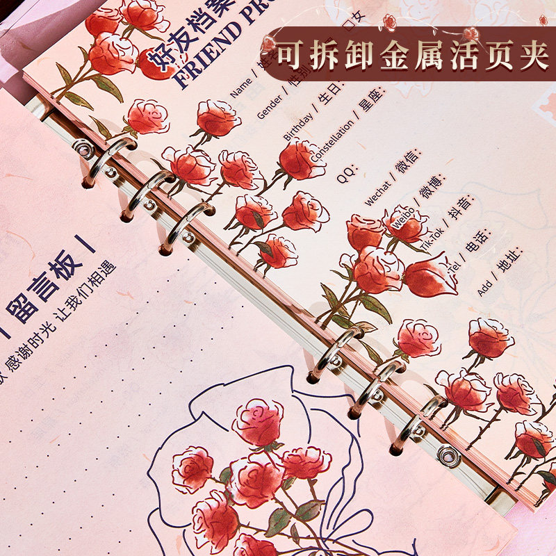 同学录小学生六年级2024新款高颜值文艺成长纪念册高级感男生女生小众留言本可爱通讯录ing风小众毕业礼物