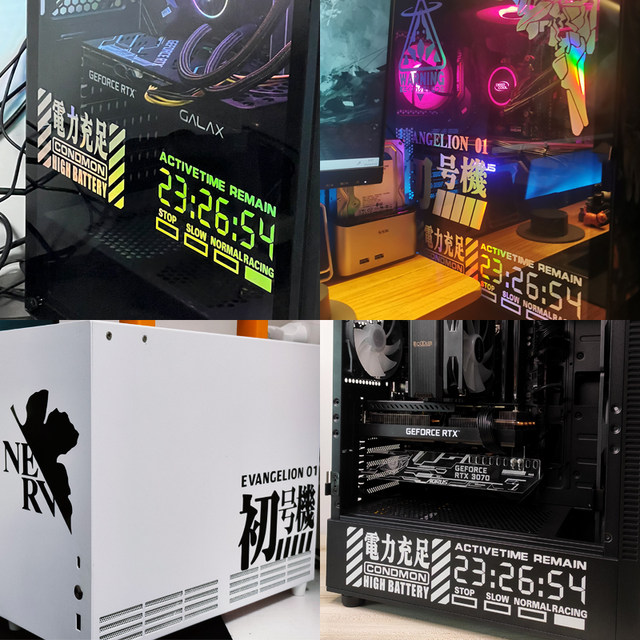 Eva electric motorcycle sticker computer case sticker