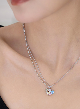 mfow爱心项链女原创设计