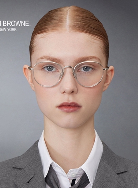 [春夏优惠][3期免息]THOM BROWNE 圆形平光眼镜