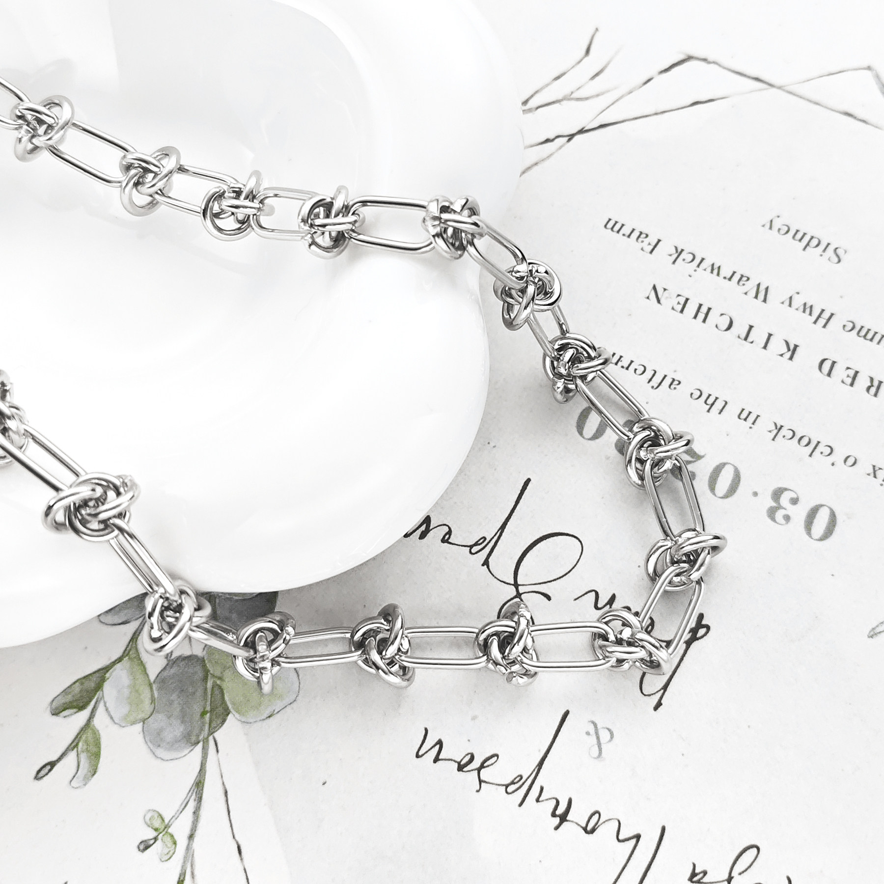 钢本饰品 不锈钢打结链diy个性粗项链精工电解链条时尚手链配件链,淘宝优惠券,粉丝福利购,淘宝优惠卷