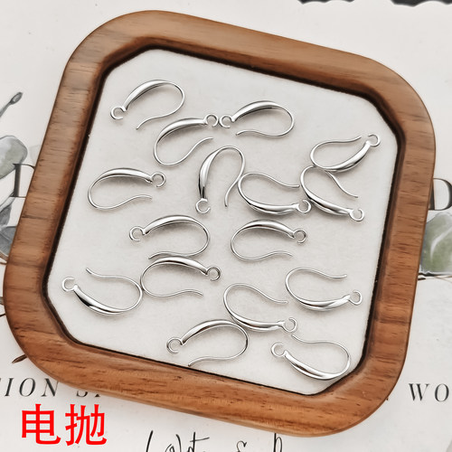 不锈钢铸造耳钩水滴耳环镀金高级感流行diy饰品配件耳饰手工制作 - 图0