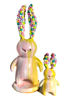 默境 赵萧蒙Koorabbee酷迷兔可爱气息艺术摆件中号/小号限量10体