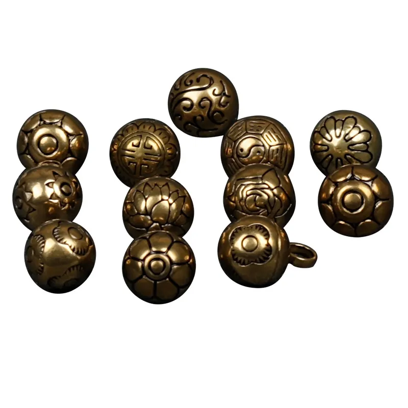 实心黄铜旗袍纽扣唐装汉服圆形刻花扣子复古祥云中式菊花盘扣珠子,淘宝优惠券,粉丝福利购,淘宝优惠卷