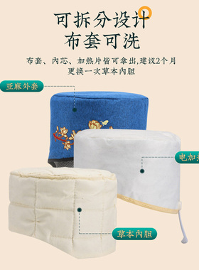 艾灸帽子头部热敷帽护肩颈偏头痛