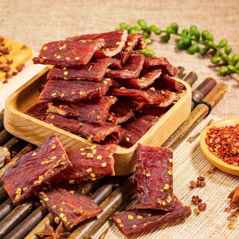 四川特产内蒙古超干手撕风干牛肉干 珍粿哚味牛肉类