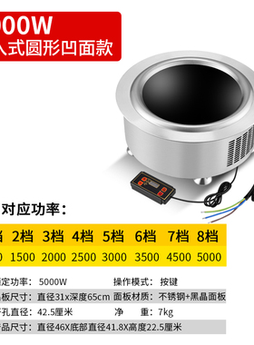 圆形凹面电磁炉电陶炉