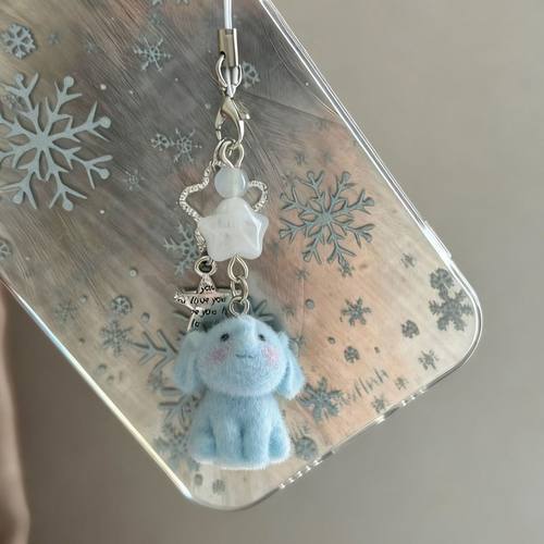 【短鼻子大象】植绒可爱小象ccd挂绳少女心ins手机链可爱咕挂件链 - 图0