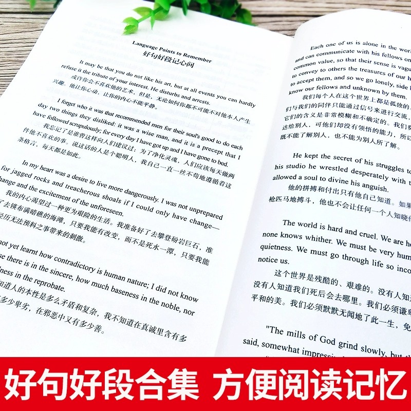 中英文对照无删减月亮与六便士正版毛姆著双语书籍月亮和六便士英文版经典世界名著外国文学长篇小说英语原版原著吉林大学出版社-图3