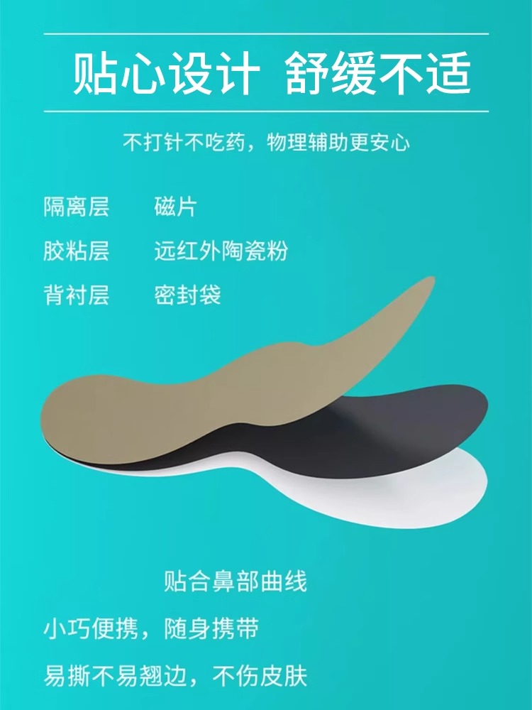 北京同仁堂鼻窦炎中药鼻贴鼻炎鼻窦炎专用膏药根疗治儿童热敷贴