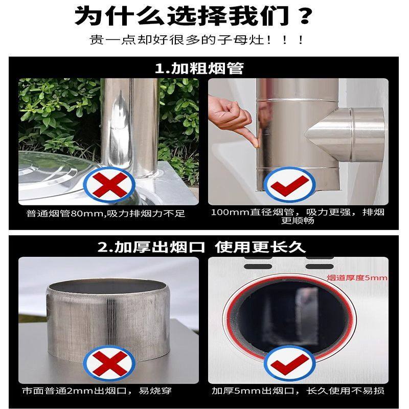 家用烧木柴柴火灶乡下农村土灶不锈钢户外多功能可移动橱柜单灶,淘宝优惠券,粉丝福利购,淘宝优惠卷
