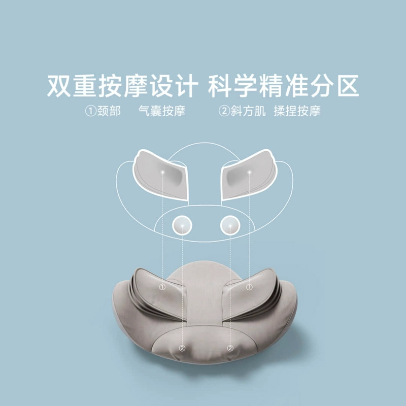 LERAVAN/乐范云朵枕颈椎按摩器疏通神器脖子揉捏靠枕斜方肌按摩仪
