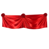 Открытая лента с разрезанием раскрыта открытая красная ткань Big S Red Flower Ball Церемония празднования волнистых