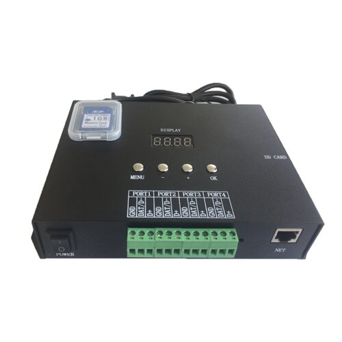 Artnet控制器H806SA四路全彩幻彩可编程DMX512灯条酒吧KTV控制器 - 图3