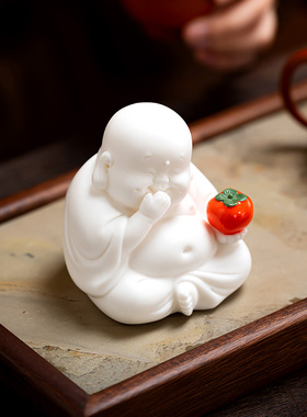 笑佛弥勒佛禅意摆件桌面茶几装饰