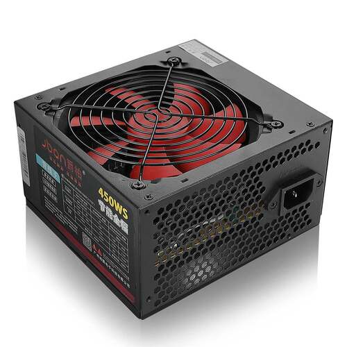 爵柏450WS台式电脑主机电源6P显卡供电背线额定350W静音电源 - 图1