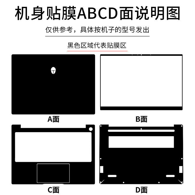 适用2023款雷神911T-Book Pro14贴纸T-Book14笔记本外壳膜ThunderBook16电脑贴膜透明机身膜键盘膜屏幕保护膜 - 图3