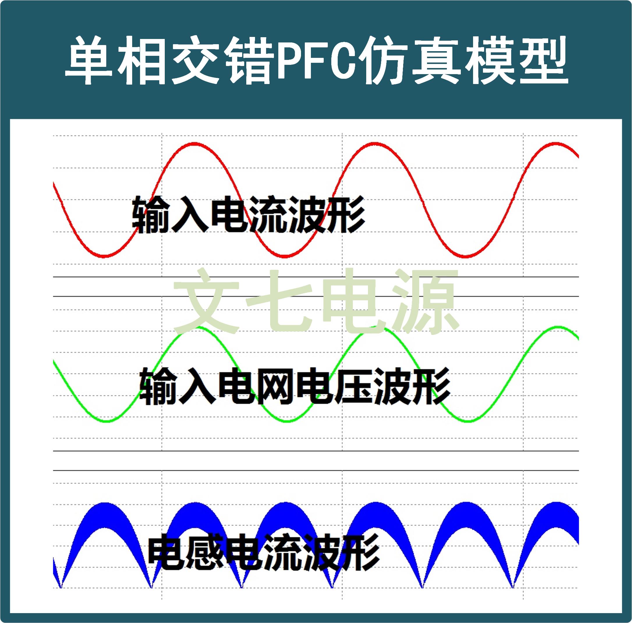 交错单相Boost PFC有源功率因素矫正PSIM仿真模型开关电源资料-图1